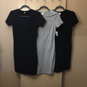 Old Navy T Shirt Dresses Small Tall set of 3